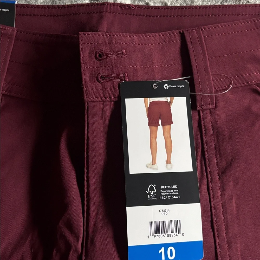 Eddie Bauer Roll Hem Bermuda Short. New with tags size 10. - Picture 3 of 5